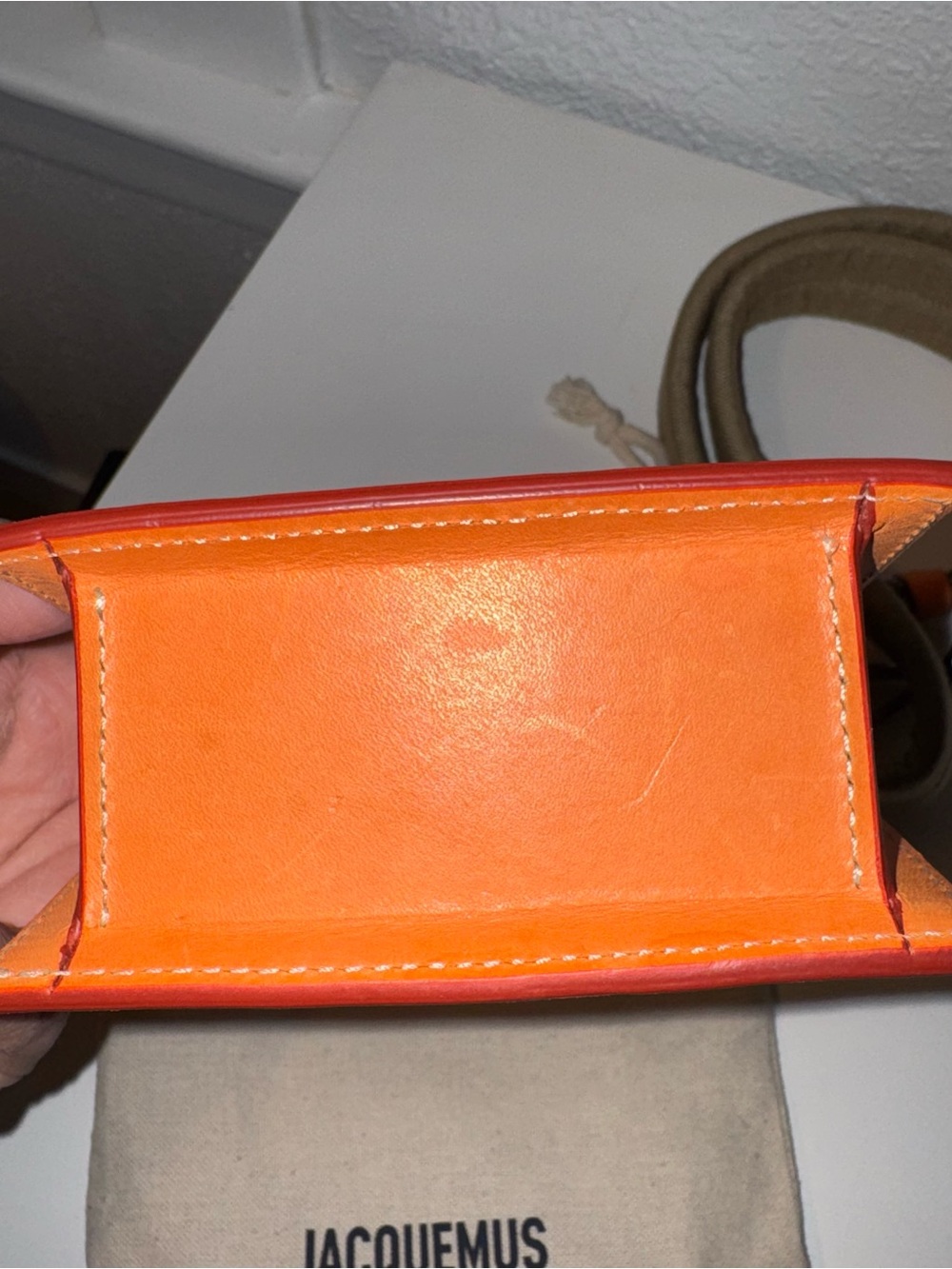 Jacquemus Orange Mini Le Chiquito-Style Top Handle Bag - Picture 5 of 8